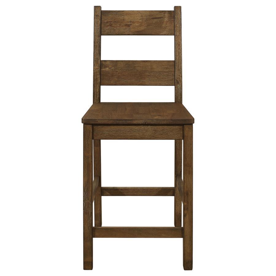 Coaster Fine Furniture Coleman - Wood Counter Chair (Set of 2) - Rustic Golden Brown | Meri Furniture
