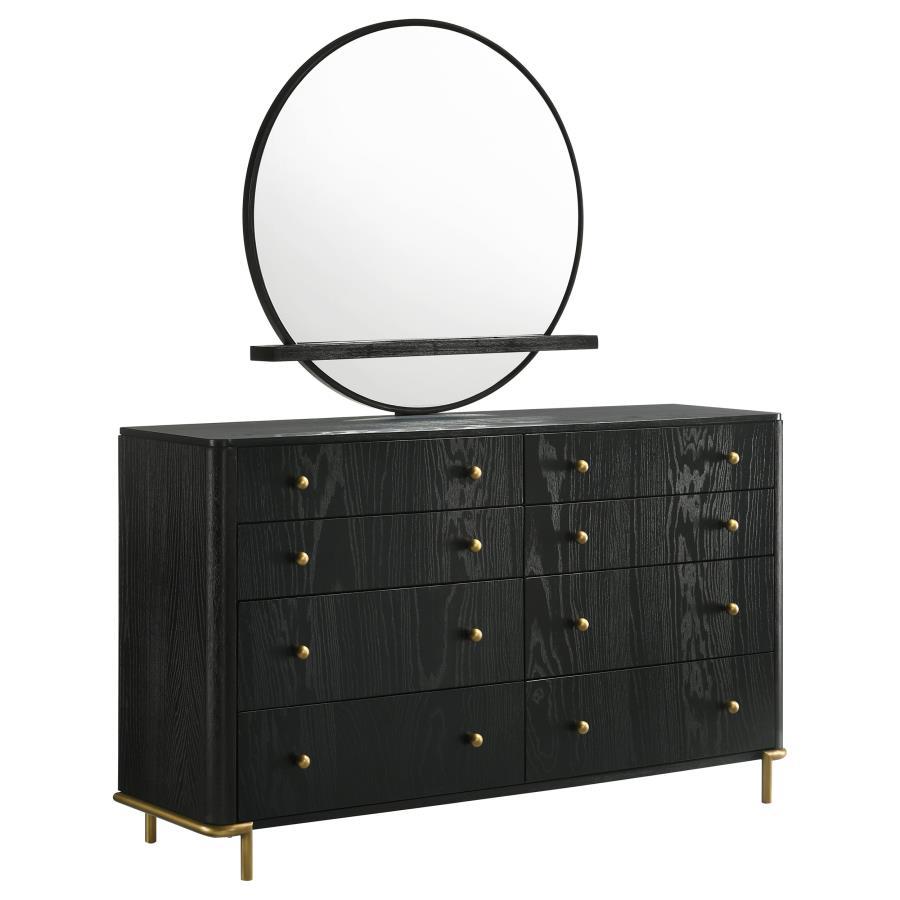 Coaster Fine Furniture Arini - 8-Drawer Bedroom Dresser With Mirror | Meri Furniture