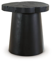 Signature Design by Ashley® Wimbell - Black - Round End Table | Meri Furniture