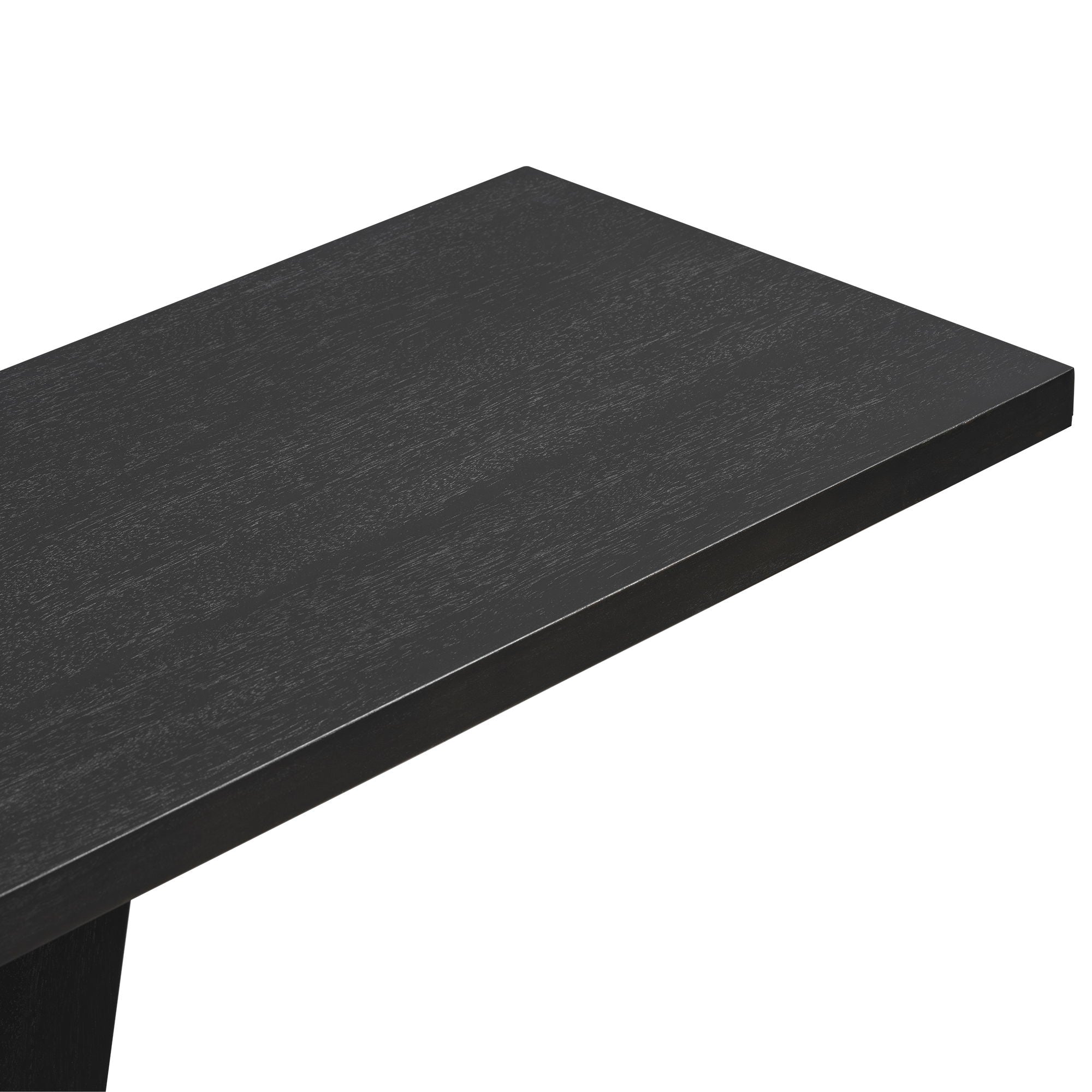 Console Table With V Shape Base, Sculptural Entryway Accent