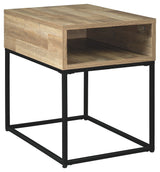 Ashley Furniture Gerdanet - Natural - Rectangular End Table | Meri Furniture