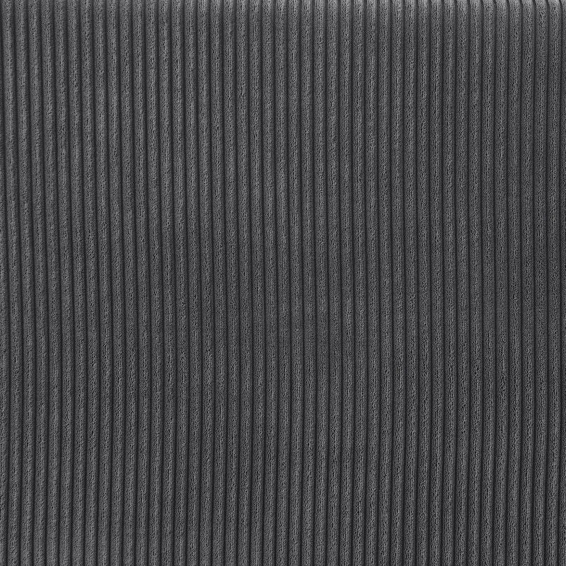 Mystic 105"W Dark Gray Corduroy Reversible Sectional Sofa Chaise