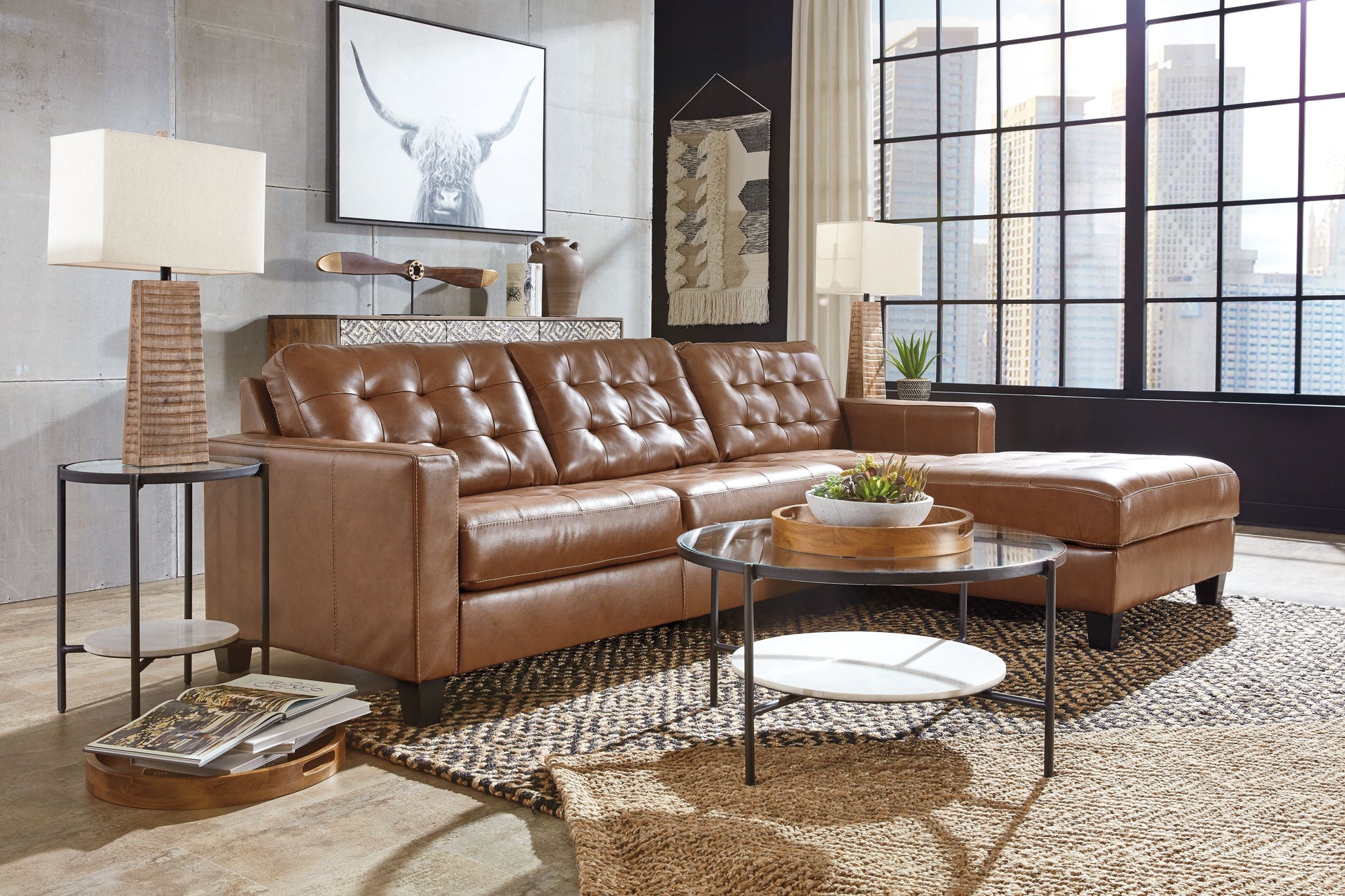Signature Design by Ashley® Baskove - Sectional | Meri Furniture