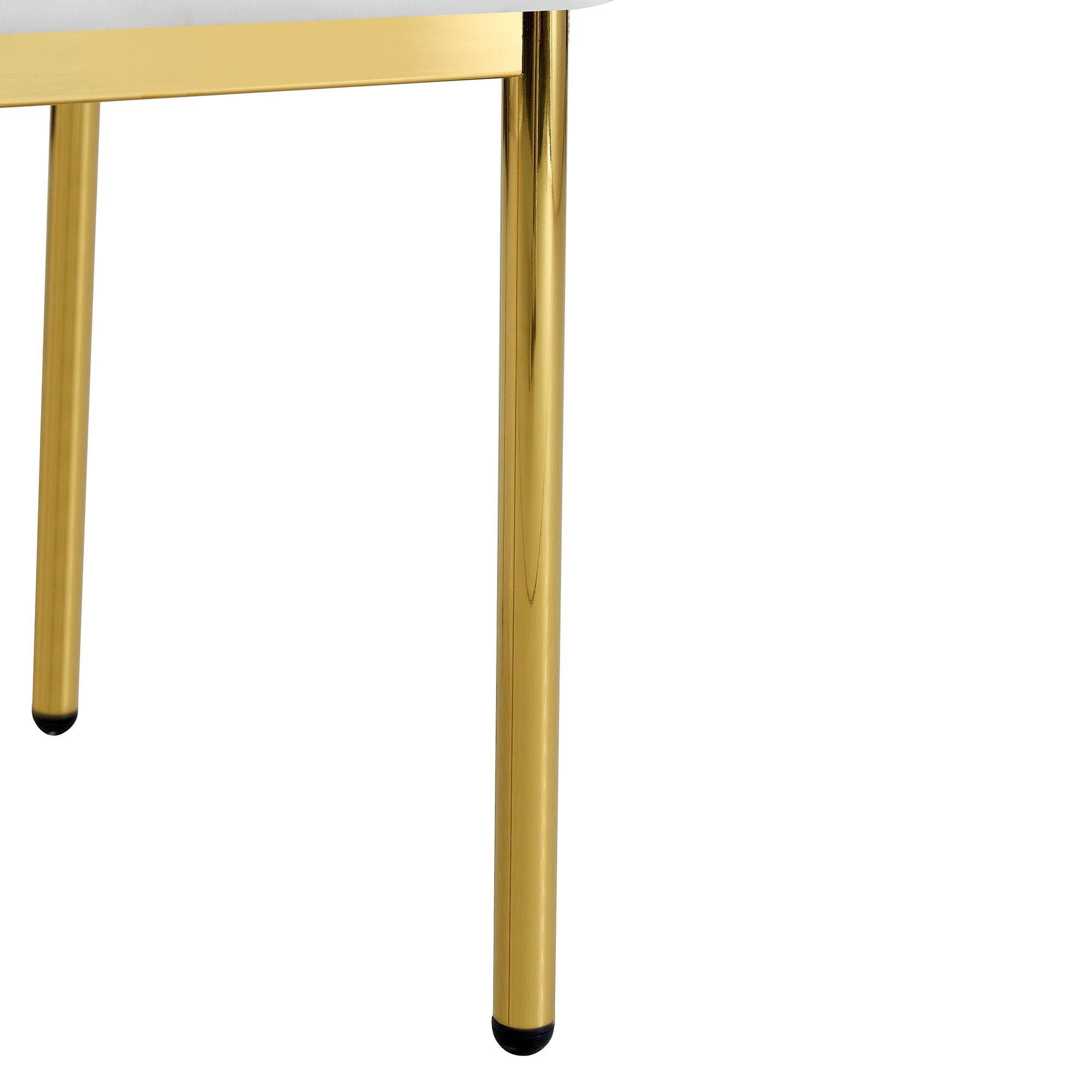 Luxury Simple Chair With Metal Gold Leg
