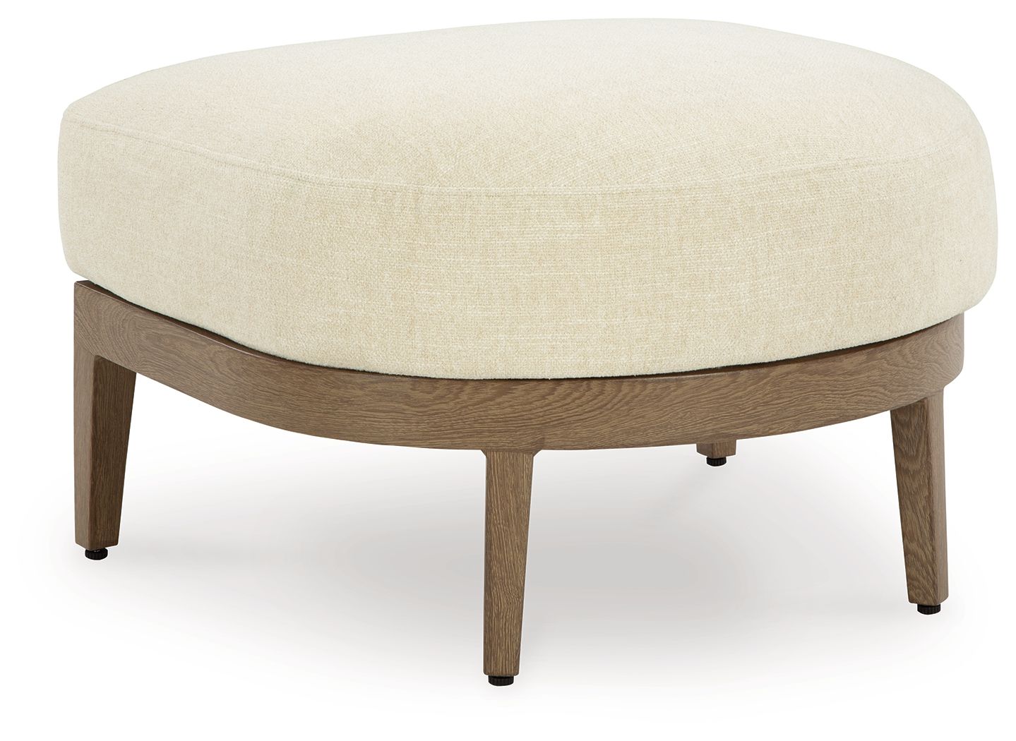 Signature Design by Ashley® Serene Bay - Dark Brown / White - Ottoman With Cushion | Meri Furniture