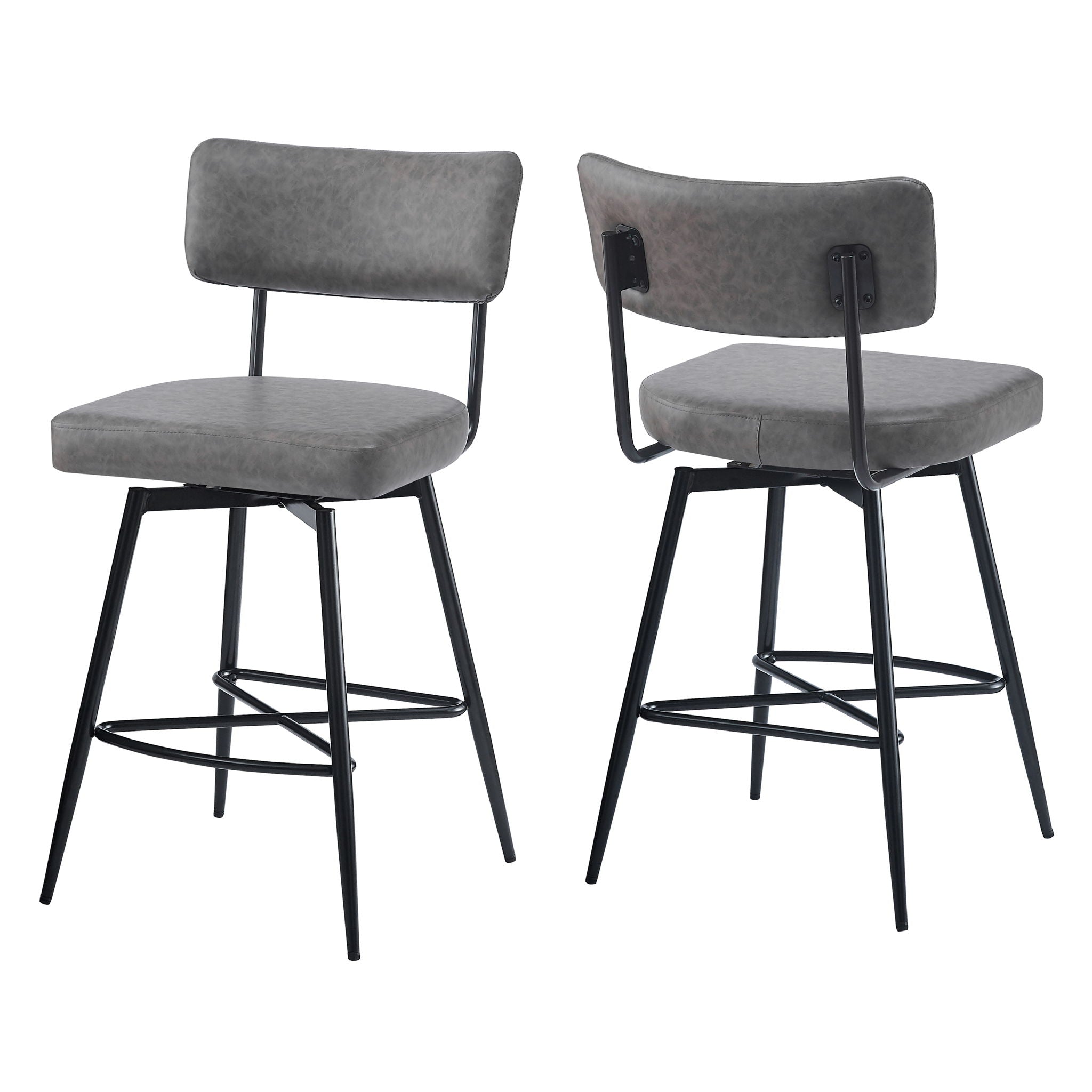 Retro Swivel Counter Stools (Set of 2)