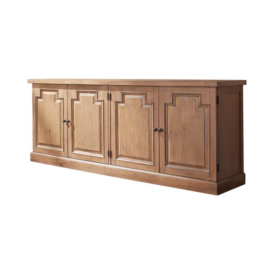 Coaster Fine Furniture Florence - 4 Door Dining Sideboard Buffet Cabinet - Rustic Honey | Meri Furniture
