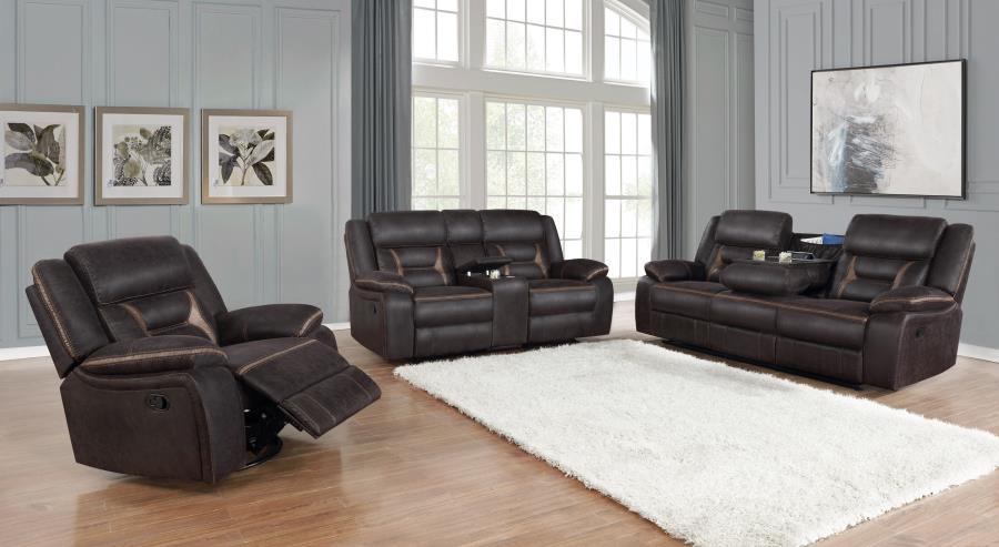 Coaster Fine Furniture Greer - Upholstered Reclining Sofa Set | Meri Furniture