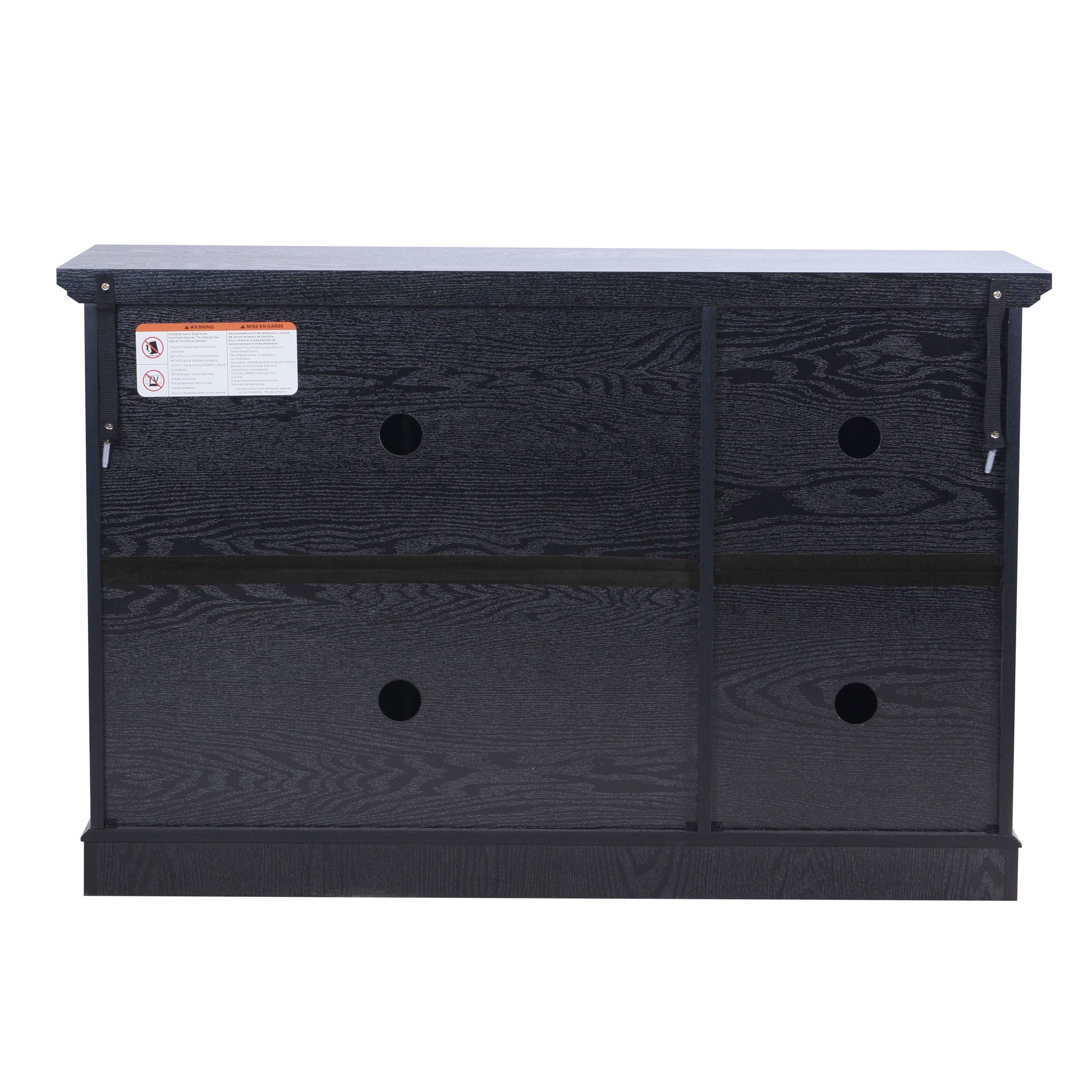 Storage Cabinet With 3 Mirrored Acrylic Doors, Adjustable Shelves