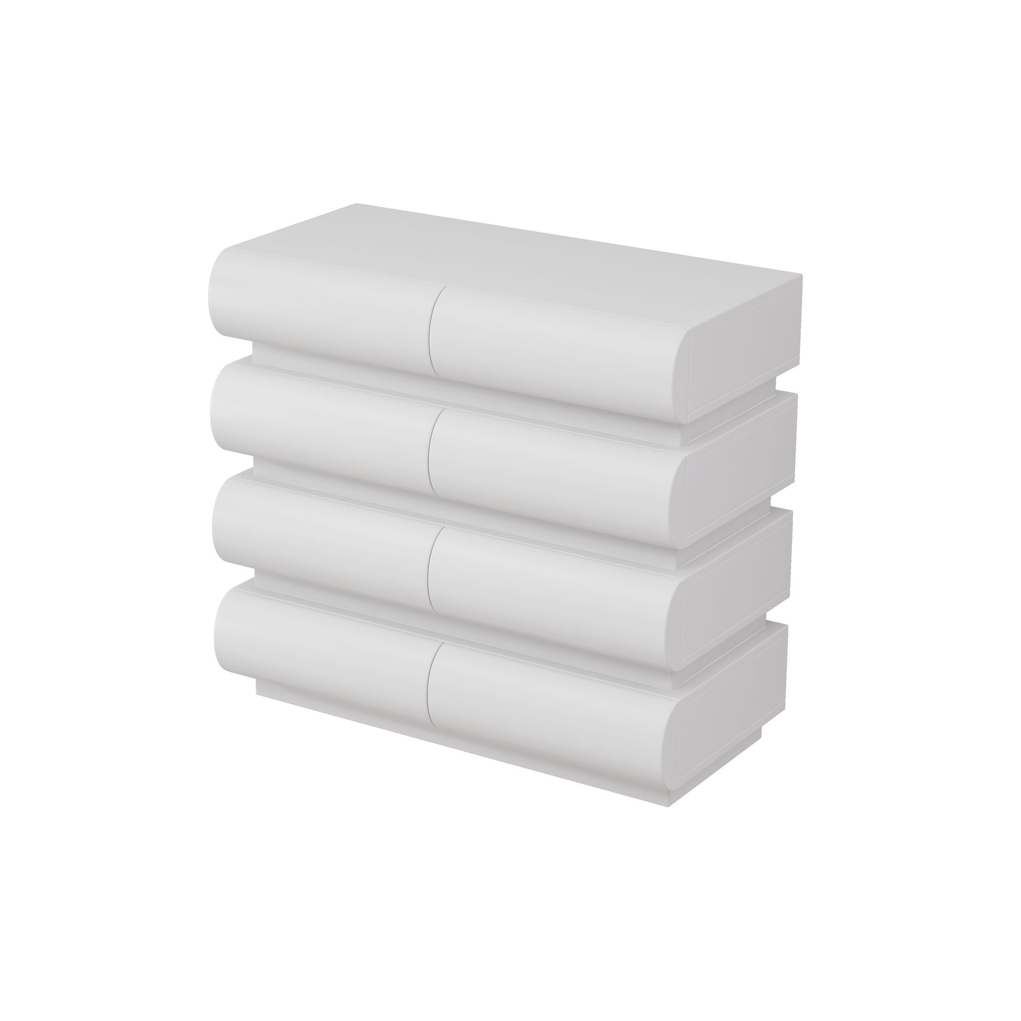 Minimalist Handle Less 8 Drawer Dresser With Wide Storage