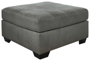 Ashley Furniture Pitkin - Slate - Oversized Accent Ottoman | Meri Furniture