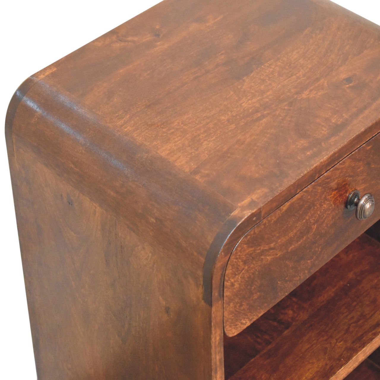 Aspen - Open Bedside Table - Dark Brown