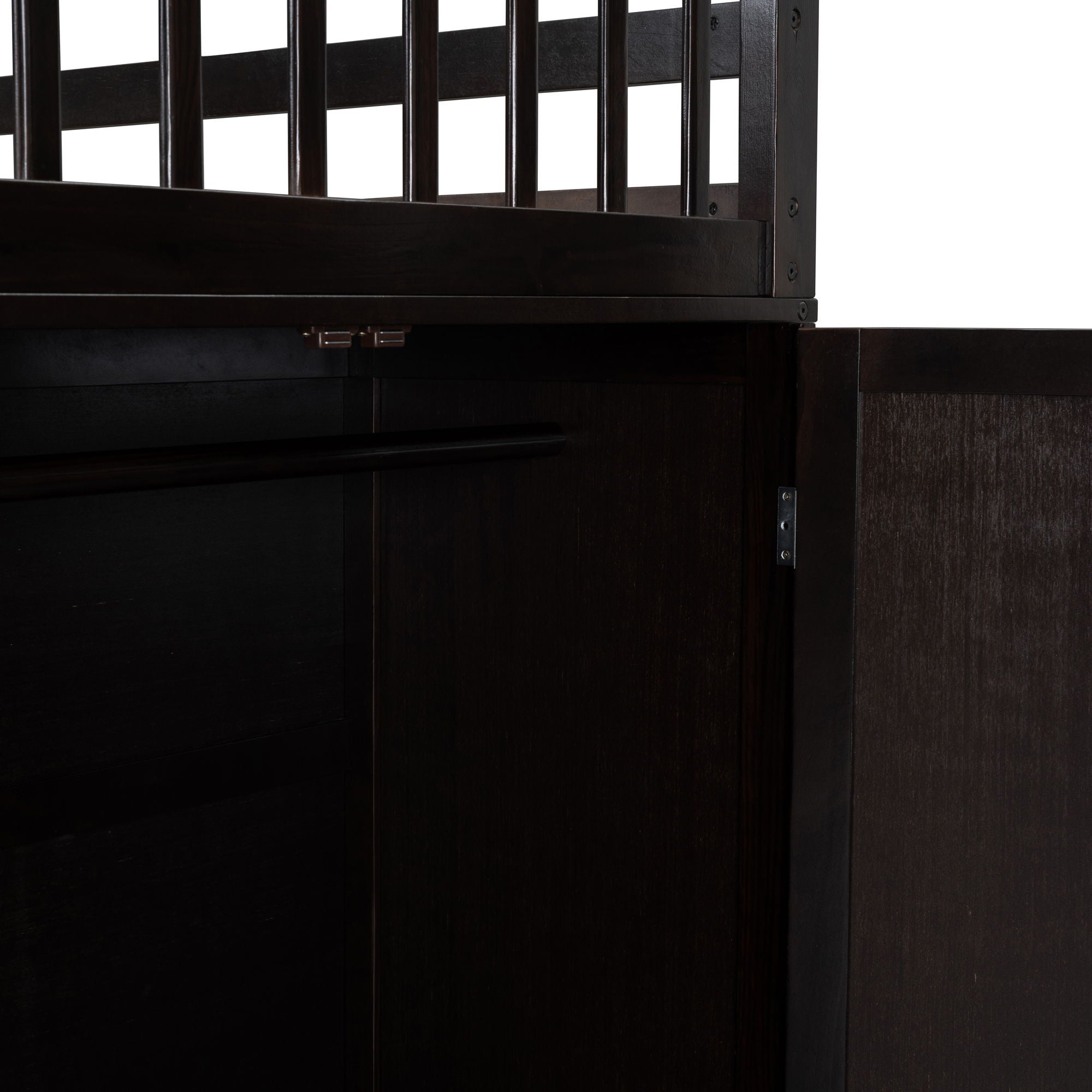 L Shaped Bunk Bed With 3 Drawers, Portable Desk And Wardrobe