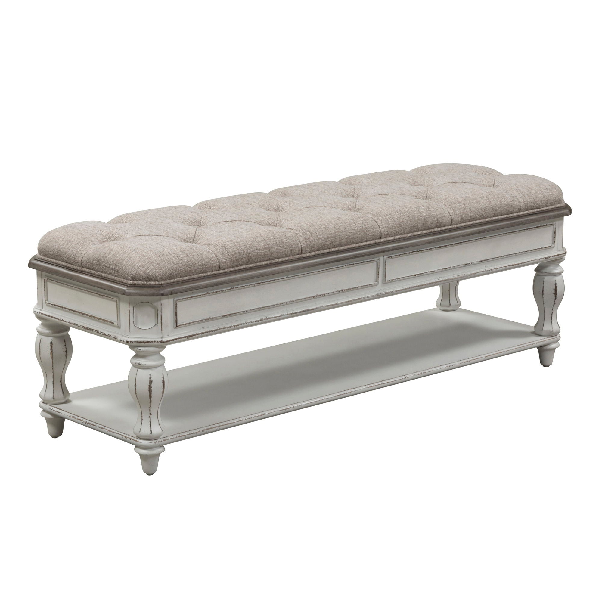 Liberty Furniture Magnolia Manor - Bed Bench - White | Meri Furniture