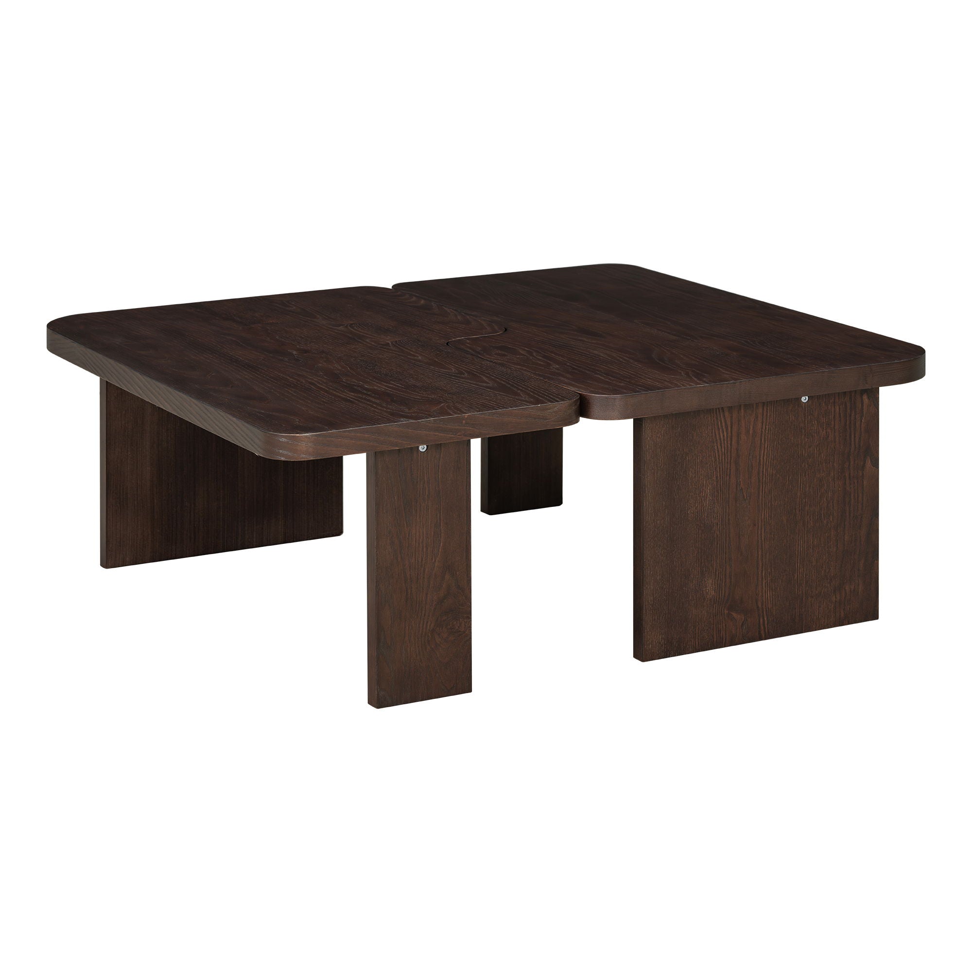 Modern Minimalist Coffee Table Set With Splicing Design