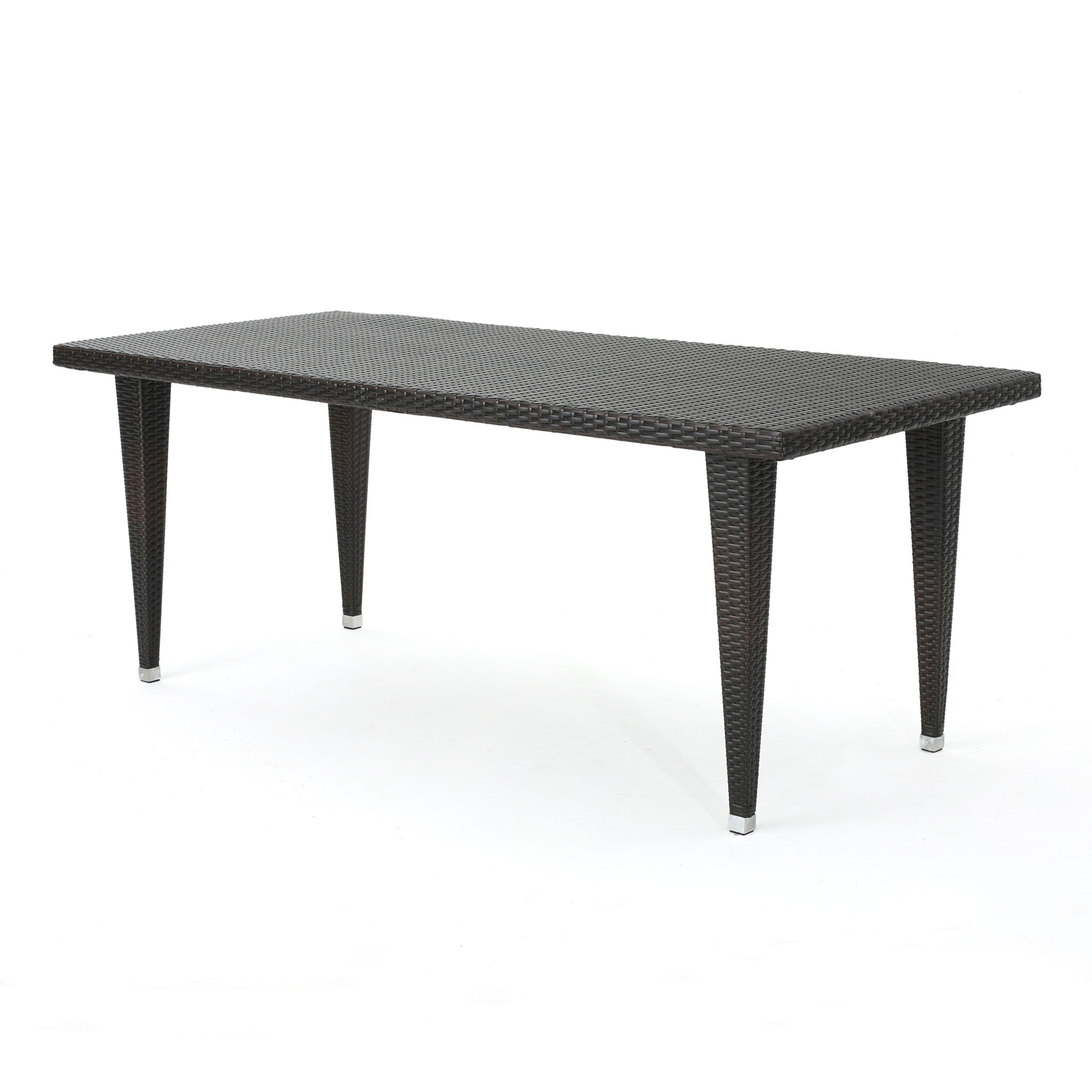 Reflect - Outdoor Dining Table With Rattan Cover - Dark Gray