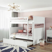 Bunk Bed With Twin Size Trundle, Guardrails