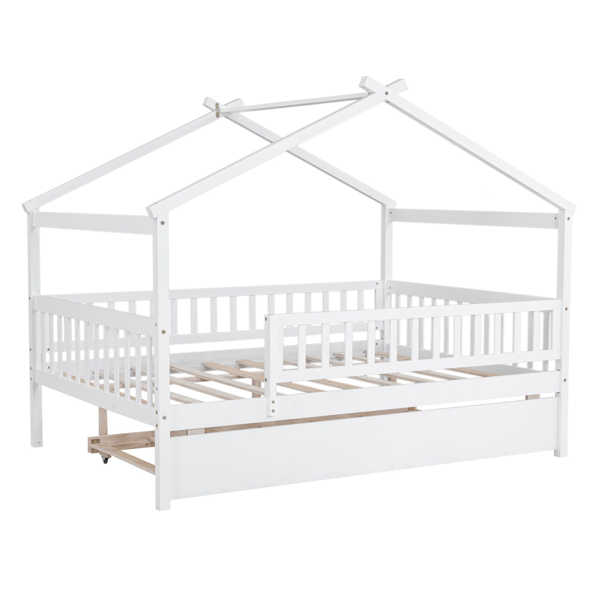 Creativity House Bed With Twin Size Trundle