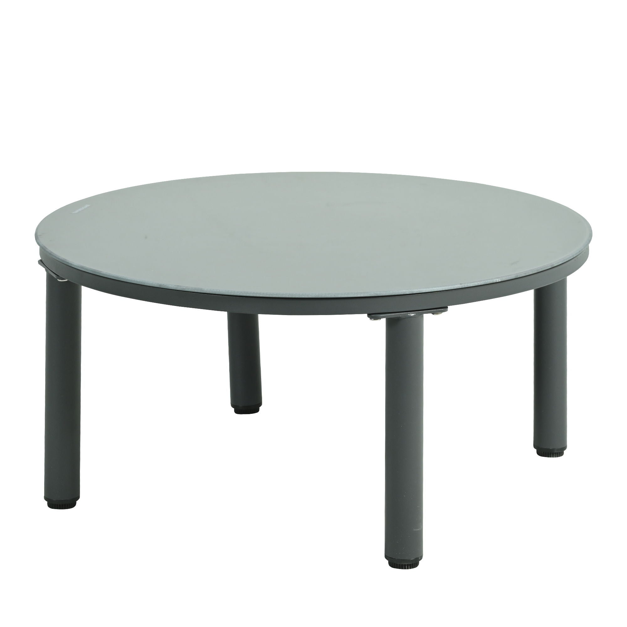 6 Piece Patio Set, Half Moon Outdoor Sectional Sofa With 2 High Low Coffee Tables, 4 Pillows & Cushions