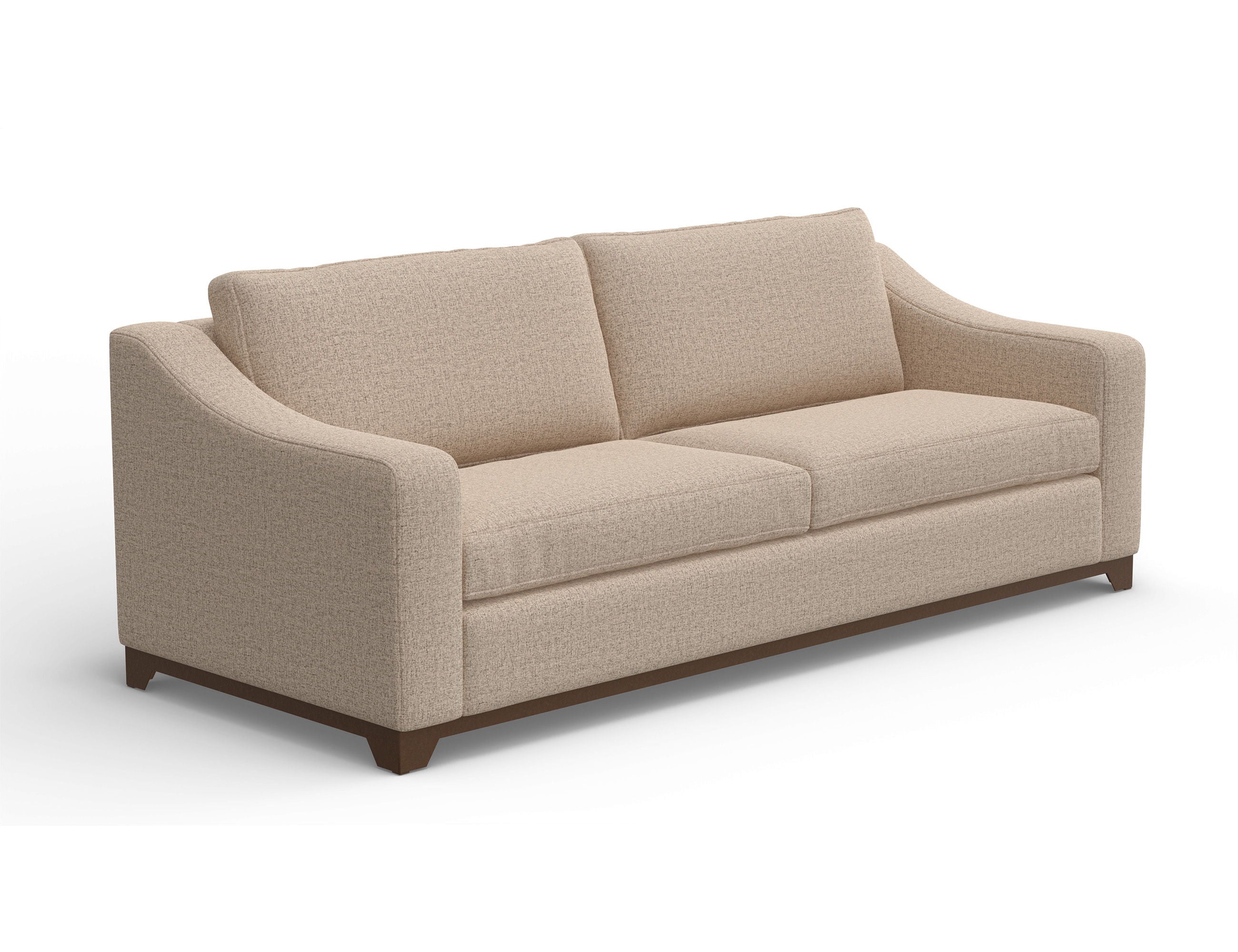 International Furniture Direct Natural Parota - Sofa - Capuccino Brown | Meri Furniture