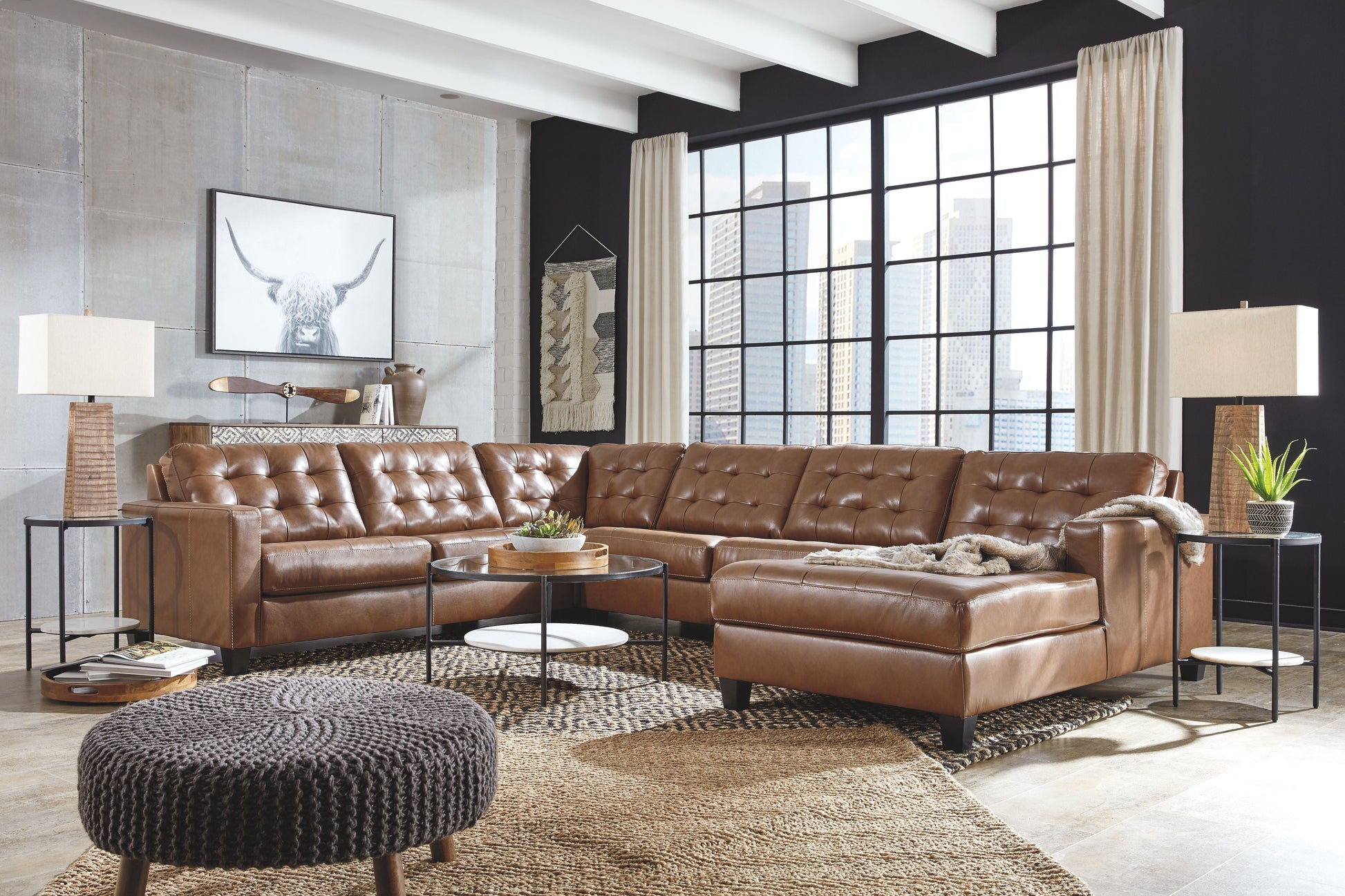 Signature Design by Ashley® Baskove - Sectional | Meri Furniture