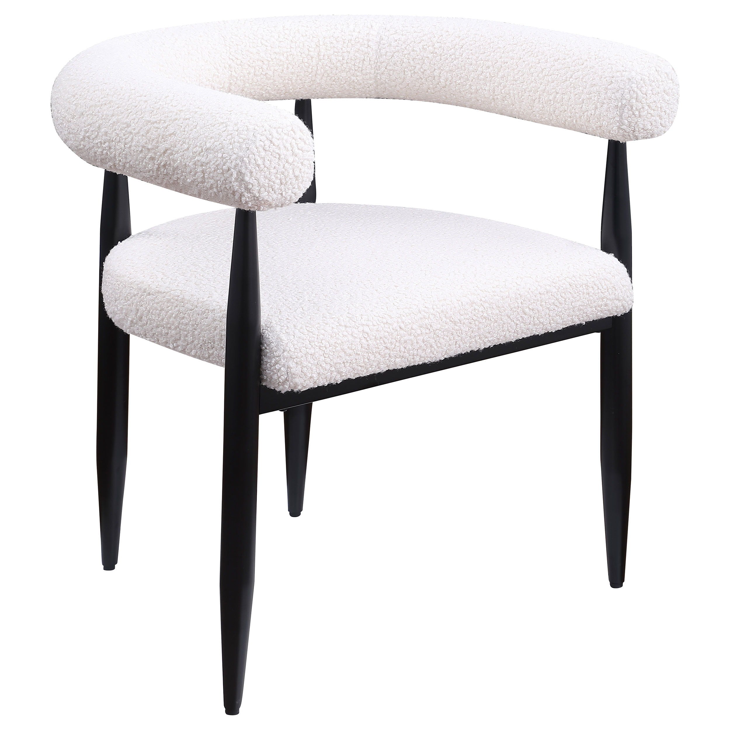 Coaster Fine Furniture Camden - 5 Piece Round Faux Marble Top Dining Table Set - Black | Meri Furniture