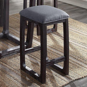 ACME Razo - Stool - Fabric & Weathered Espresso | Meri Furniture