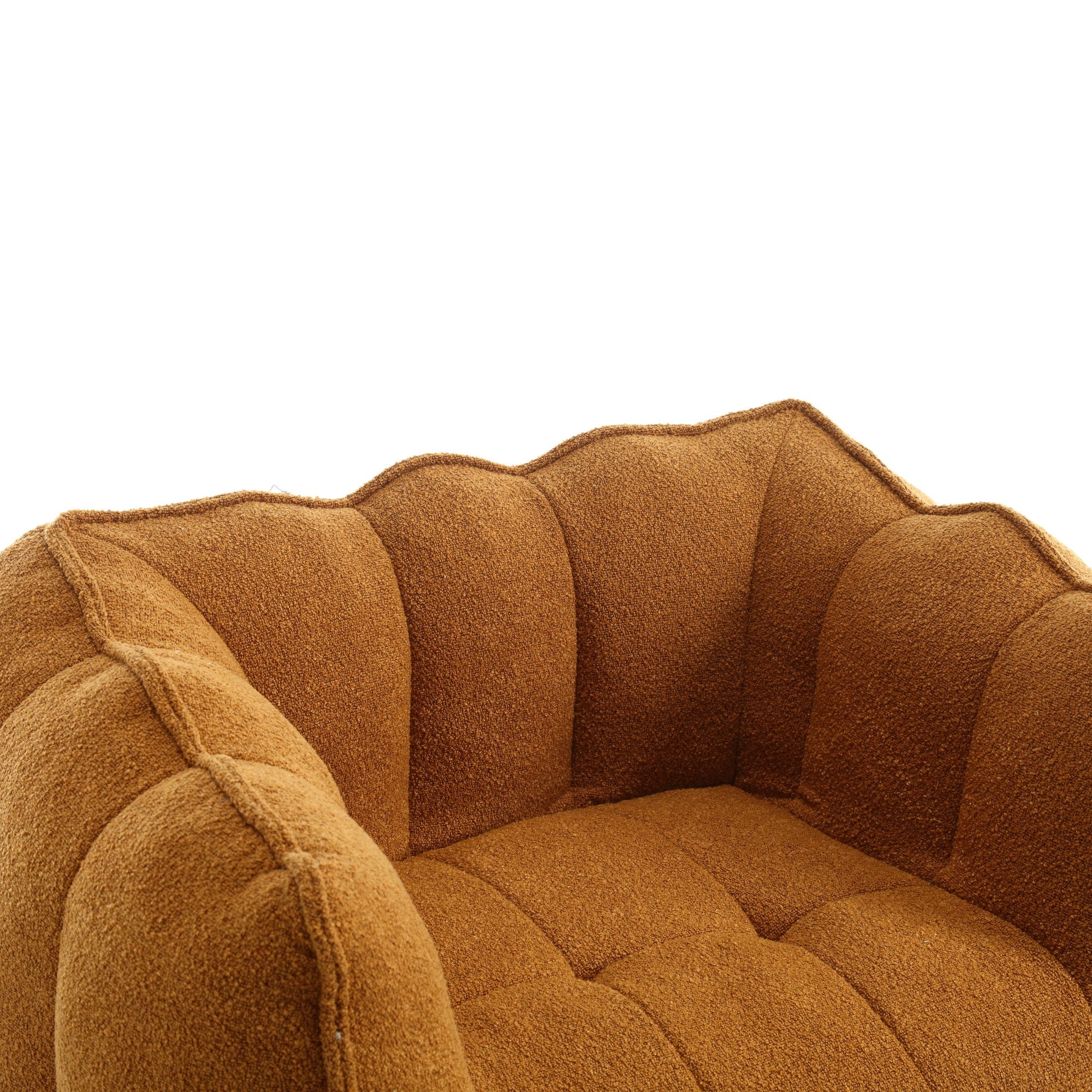 Soft Chenille Bean Bag Chair With High Resilient Foam