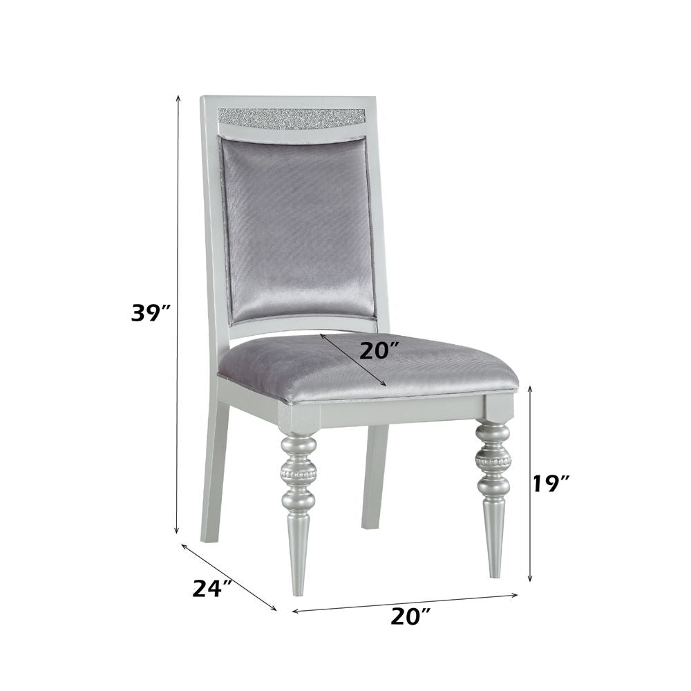 Maverick - Side Chair Set of 2) - Fabric & Platinum