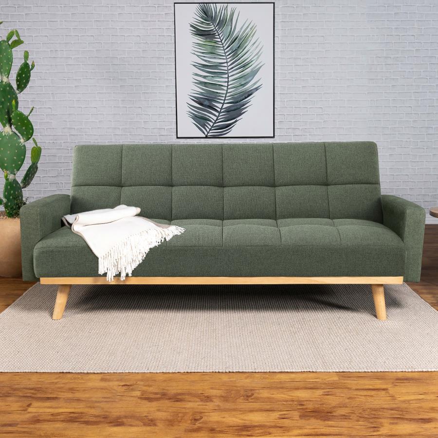 Coaster Fine Furniture Kourtney - Upholstered Tufted Convertible Sofa Bed | Meri Furniture