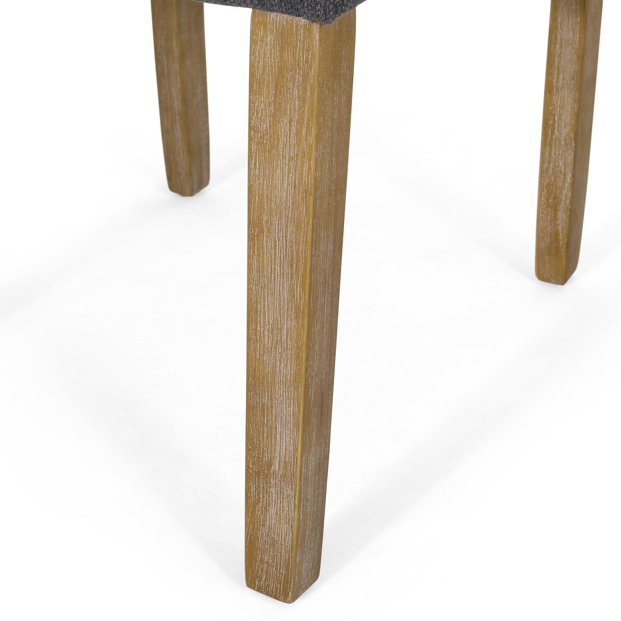 Contemporary Dining Chair (Set of 2) With Button Tufted Design - Charcoal