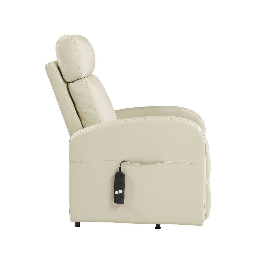 ACME The Ricardo lift recliner is a wonderful addition to your home. It is easy to operate and features a smooth lift and recline. The side pocket holds the two-button wired controller in place so you'll never lose track of it. | Meri Furniture