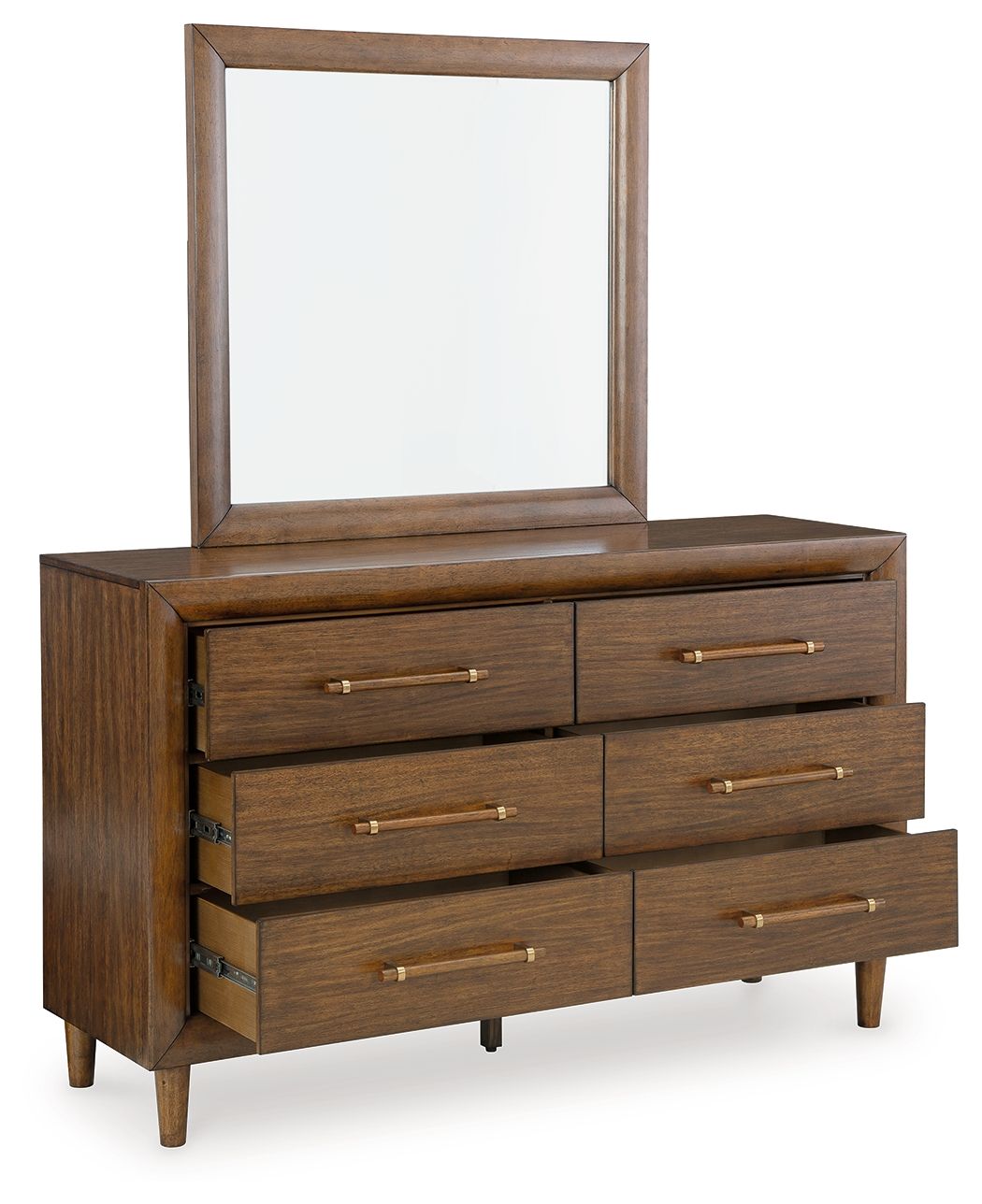 Signature Design by Ashley® Lyncott - Brown - Dresser And Mirror | Meri Furniture
