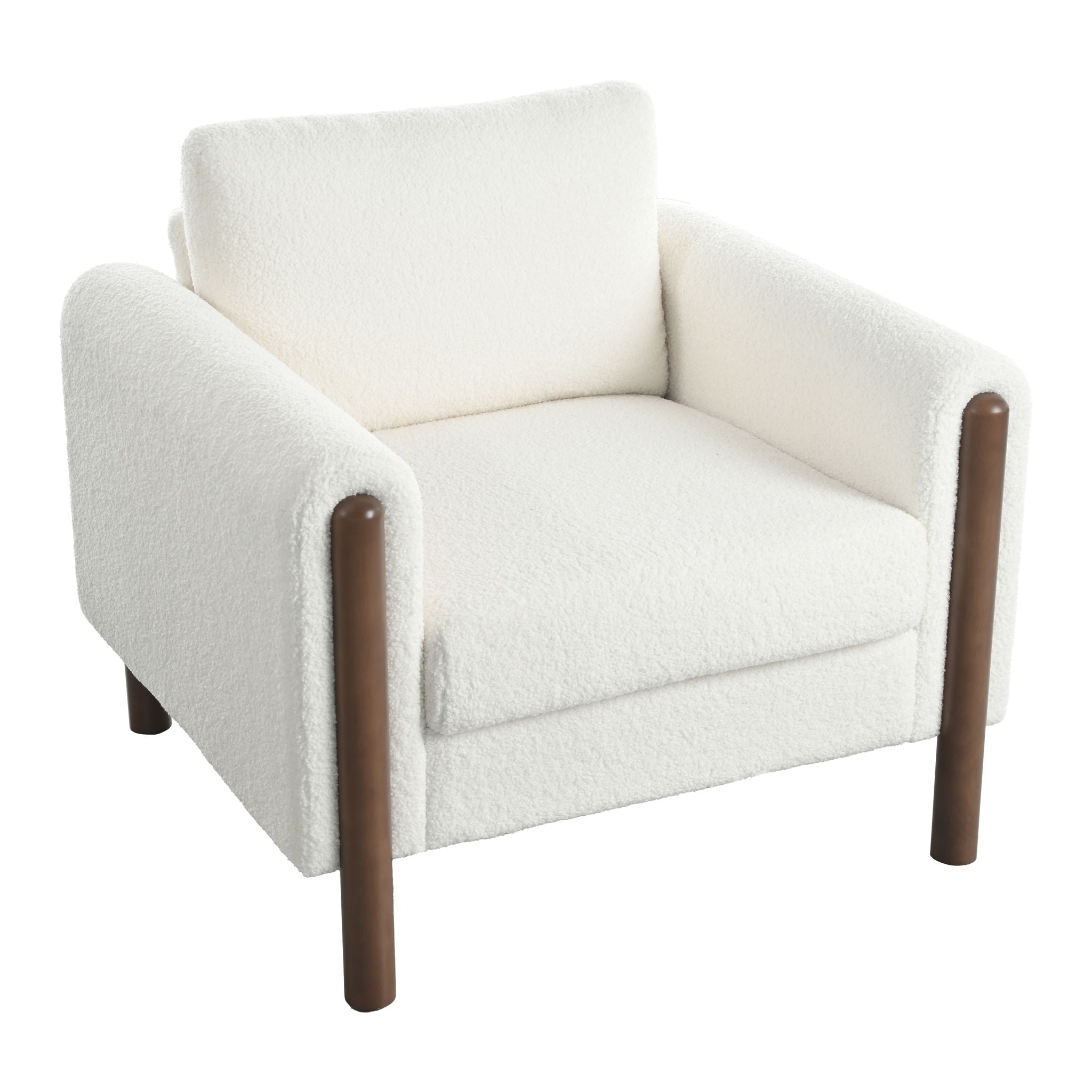 Oversized Accent Chair With Curved Armrests