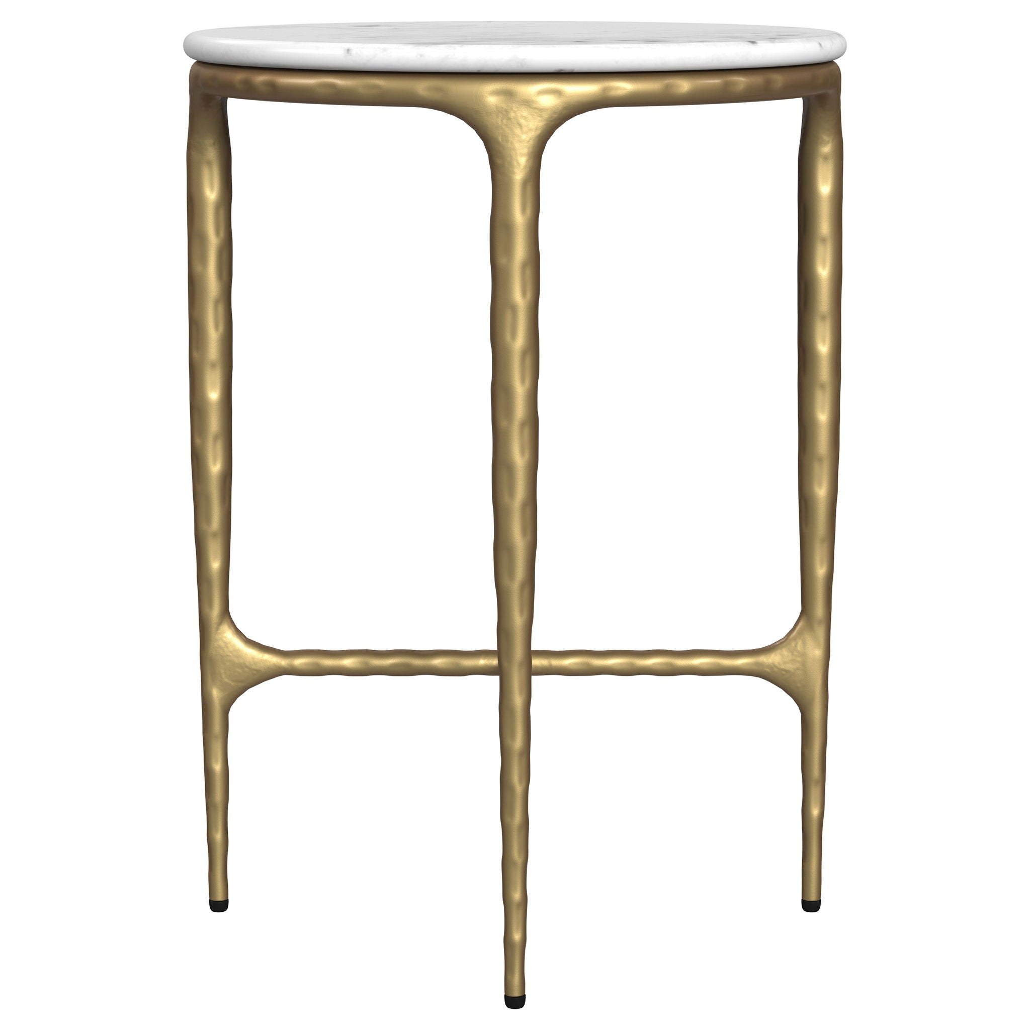 Prussia - Round Side Table - White Marble