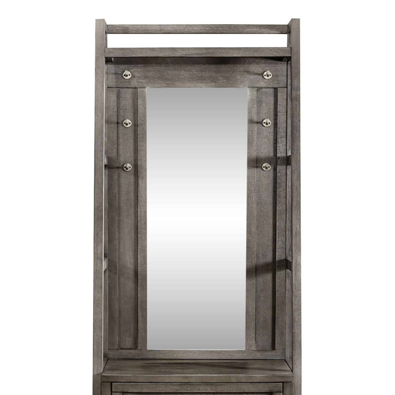 Modern Farmhouse - Hall Tree Top - Dusty Charcoal
