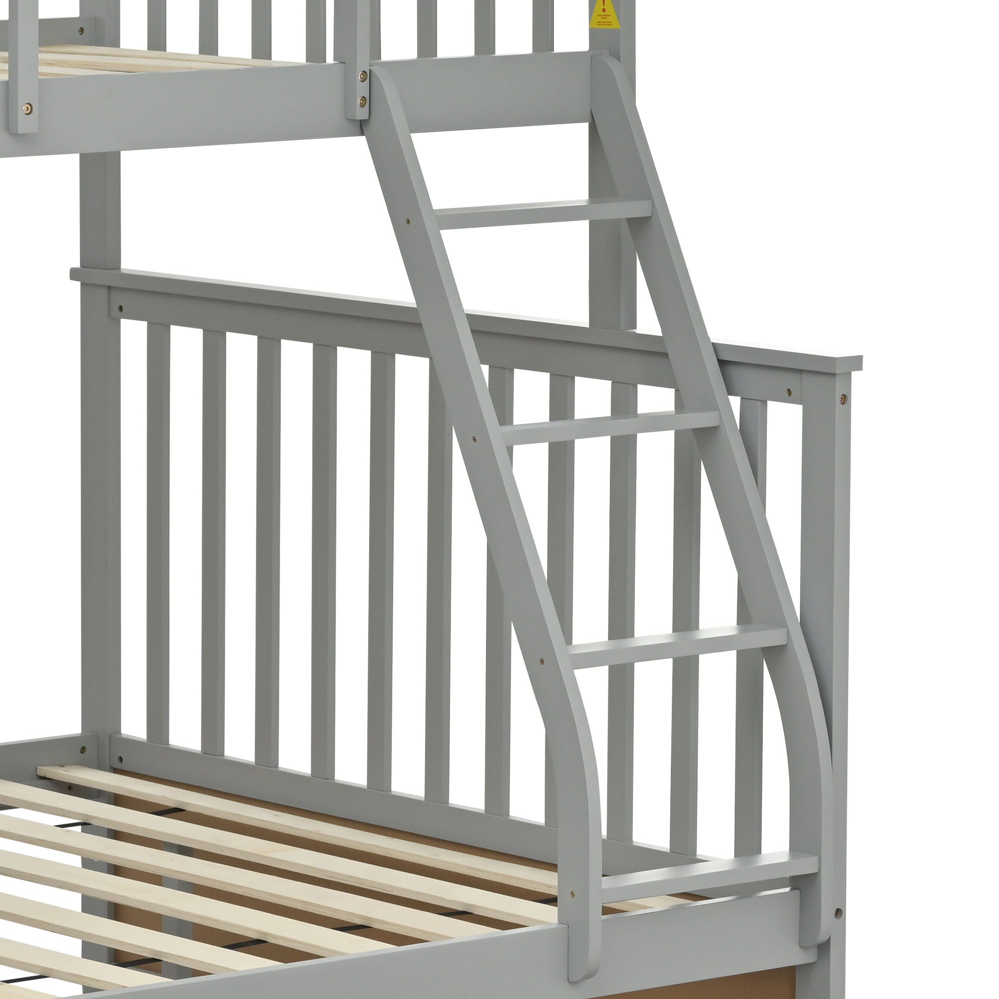 Bunk Bed With Ladder, And Safety Guard Rails