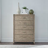 Avalon - 5 Drawer Chest - Burnished Beige