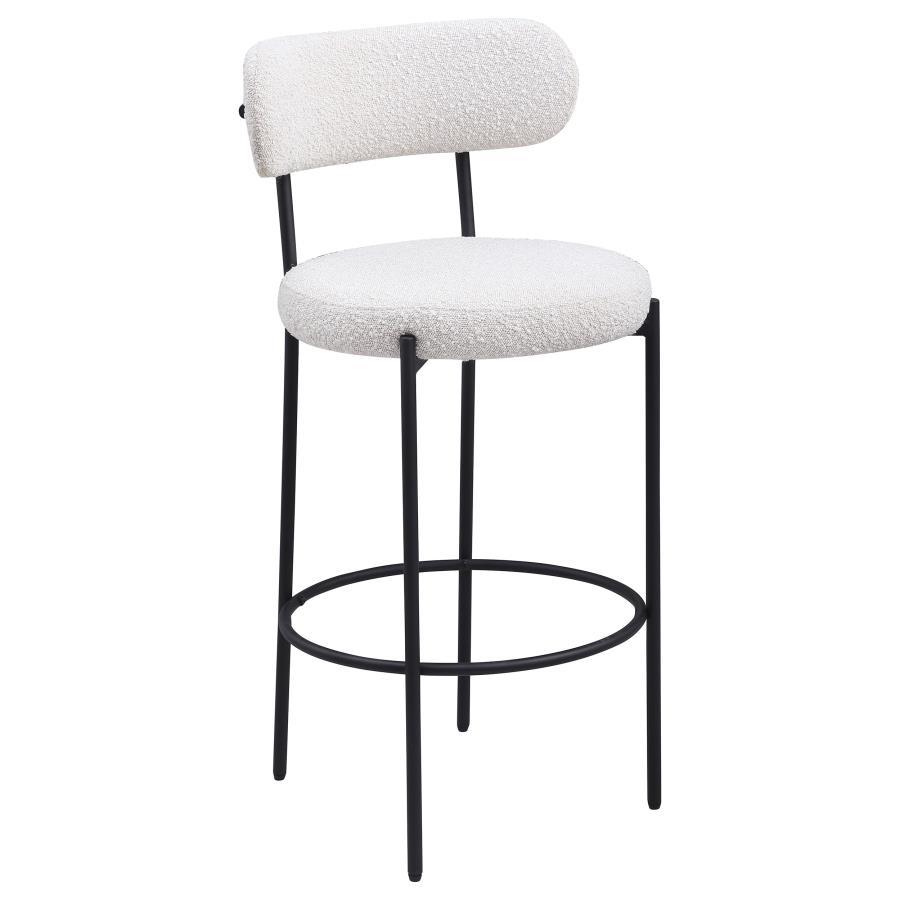 Coaster Fine Furniture Viola - Boucle Upholstered Bar Stool (Set of 2) | Meri Furniture