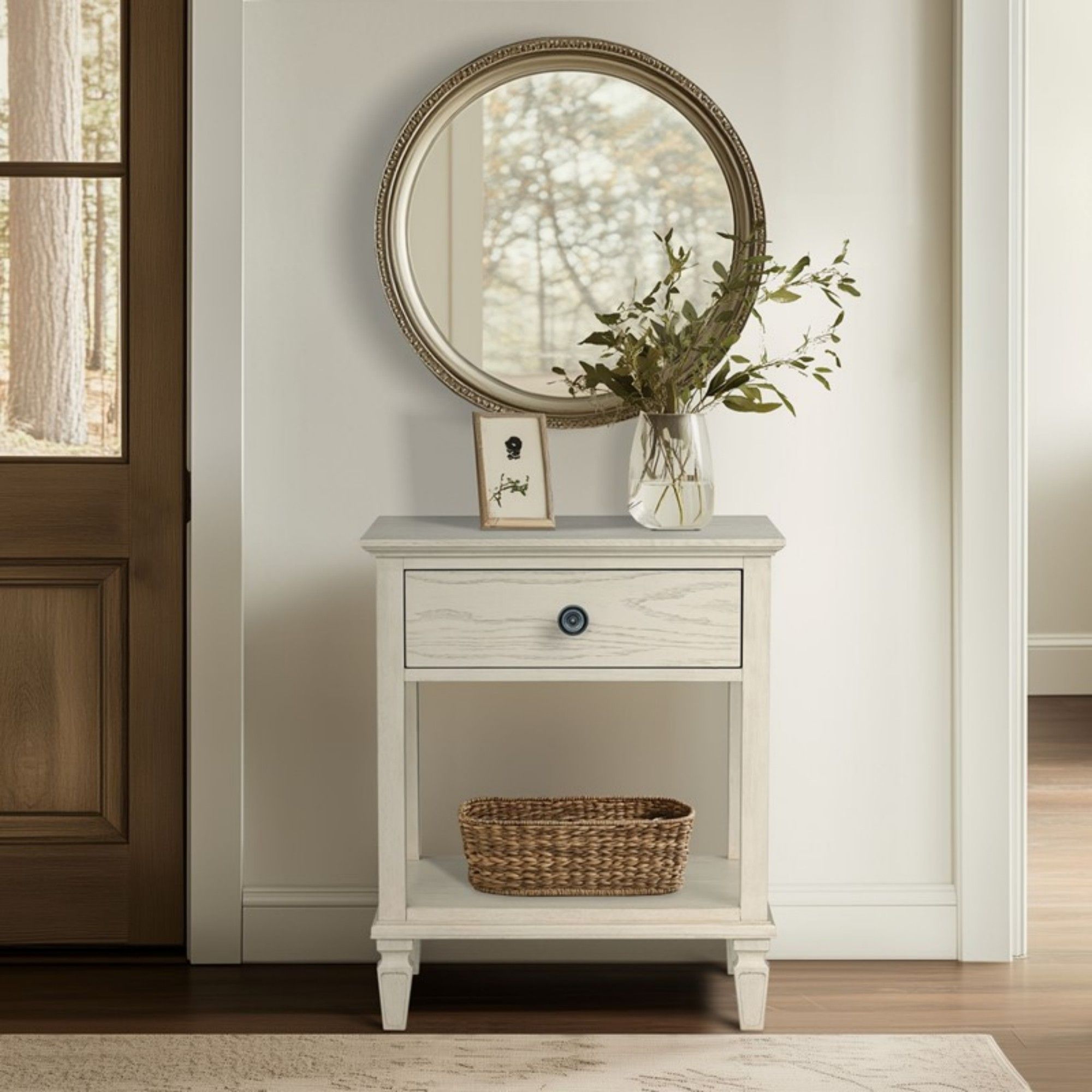 Victoria - Bedside Table With Drawer And Shelf