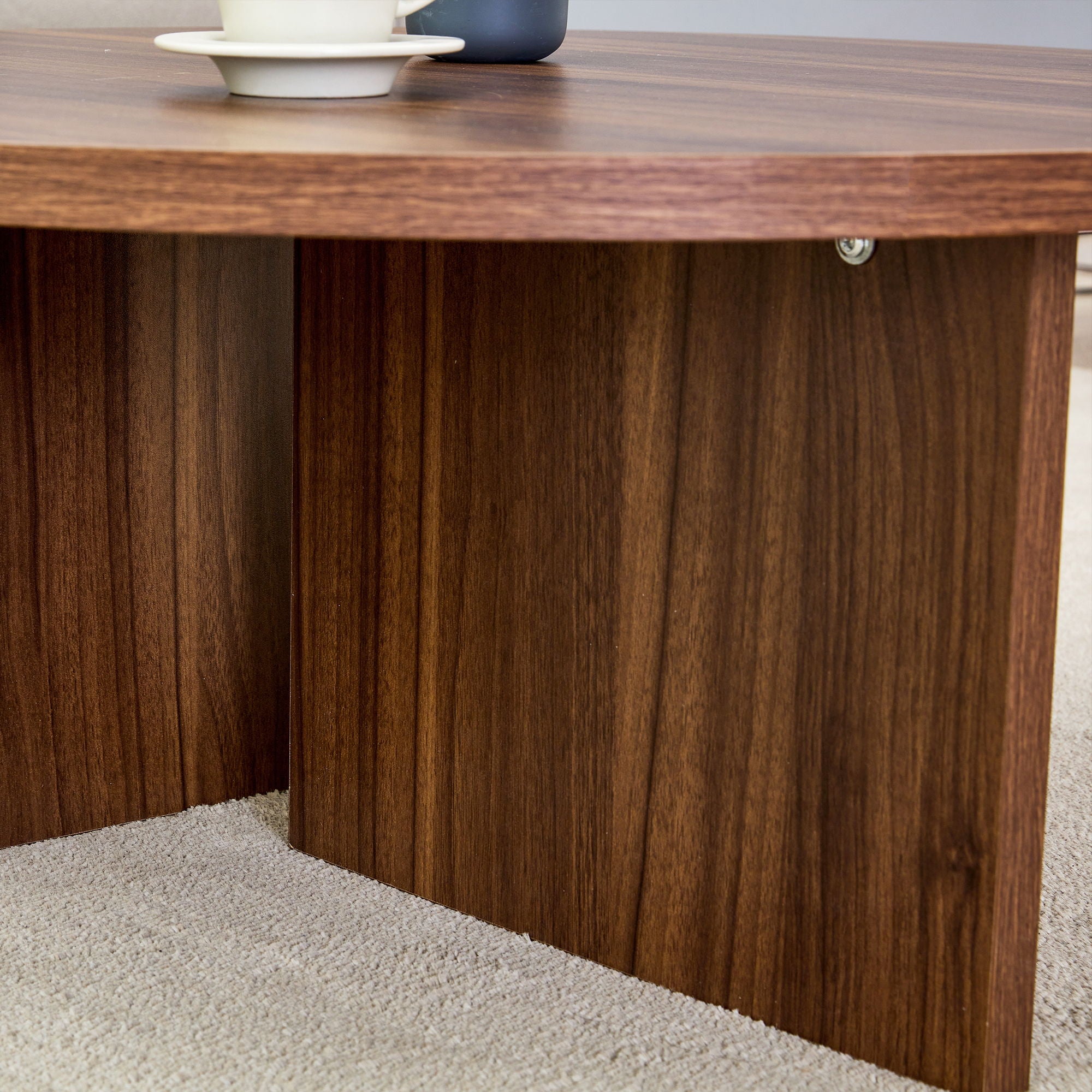 Versatile Round Coffee Table For Various Interior Styles