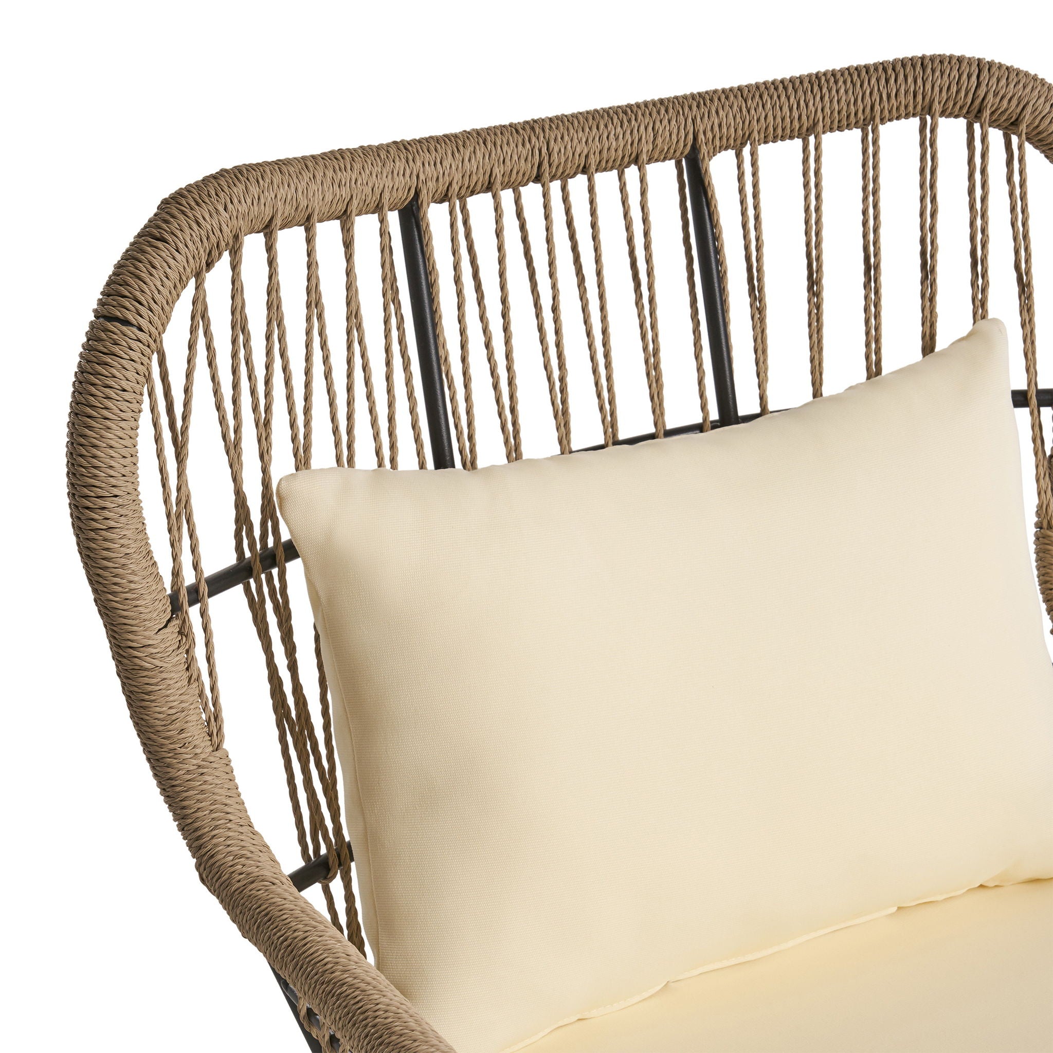 Southport - Club Chair With Woven Rope And Cushions