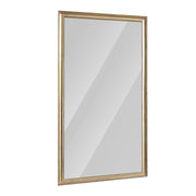 Elegant Full Body Floor Mirror With Artificial Wood Frame, Durable Design - Copper