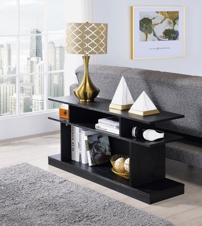 ACME Sollix - Accent Table - Black Finish | Meri Furniture