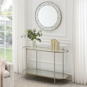 ACME Zaba - Sofa Table - Pearl Silver | Meri Furniture