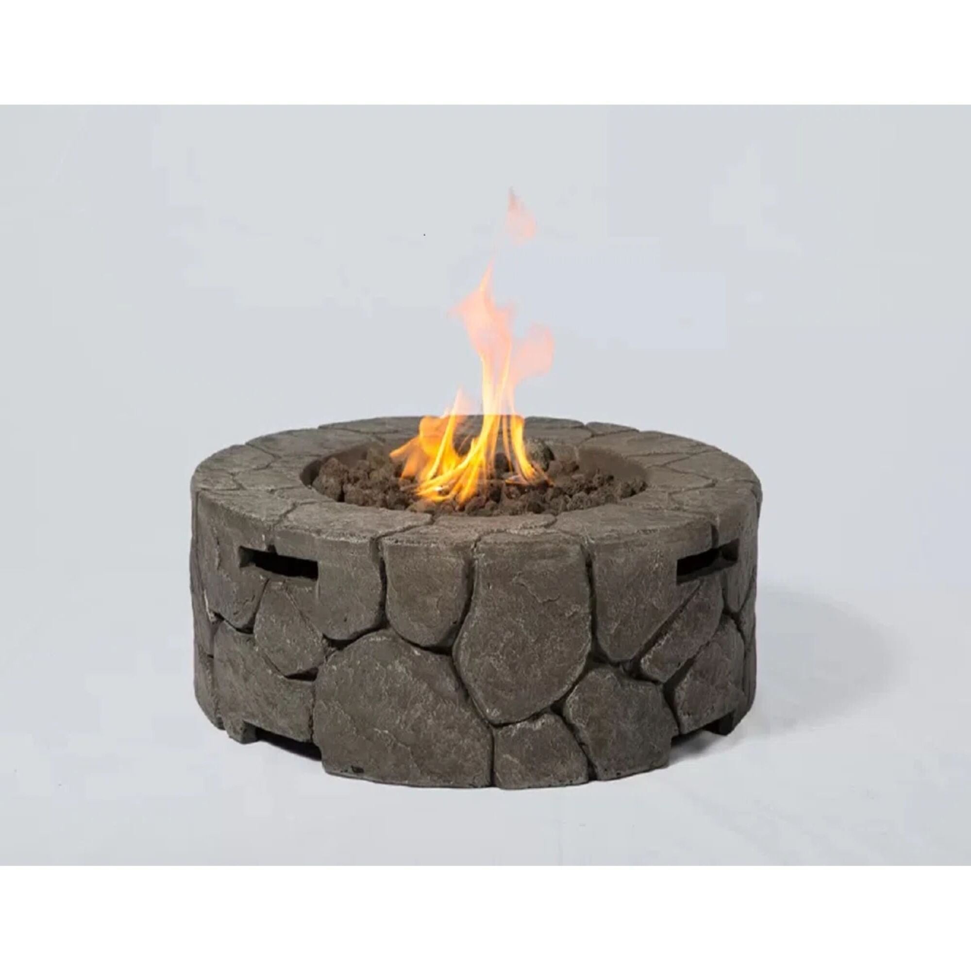 Fiber Reinforced Outdoor Fire Pit - Stone Gray