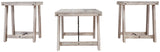 Ashley Furniture Carynhurst - Whitewash - Occasional Table Set (Set of 3) | Meri Furniture