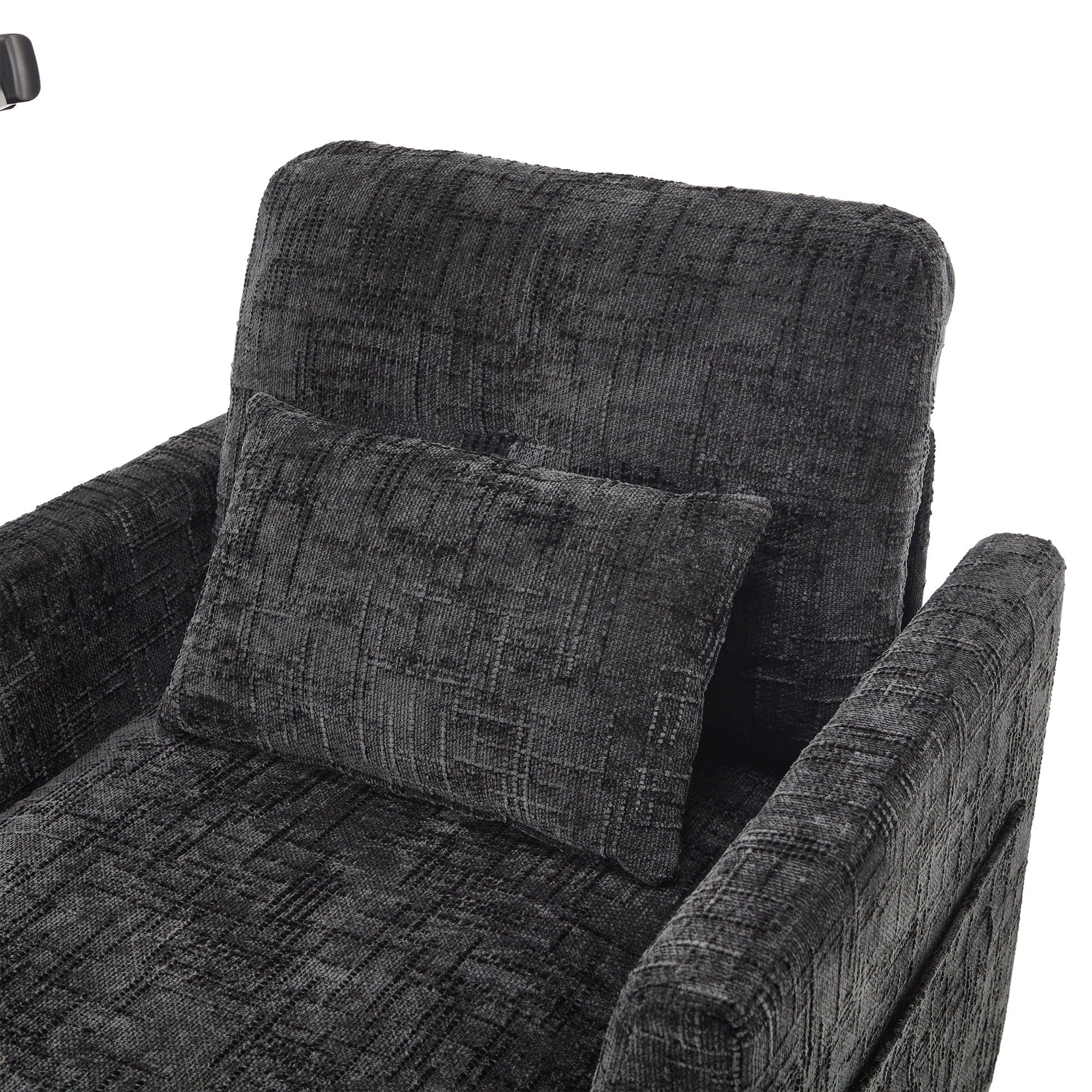 Multifunctional Chenille Recliner Sofa With Storage And Phone Bracket