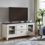 Liberty Furniture Allyson Park - Entertainment TV Stand - White | Meri Furniture