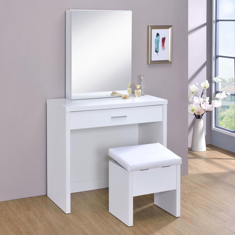 Coaster Fine Furniture Harvey - 2-piece Vanity Set with Lift-Top Stool | Meri Furniture